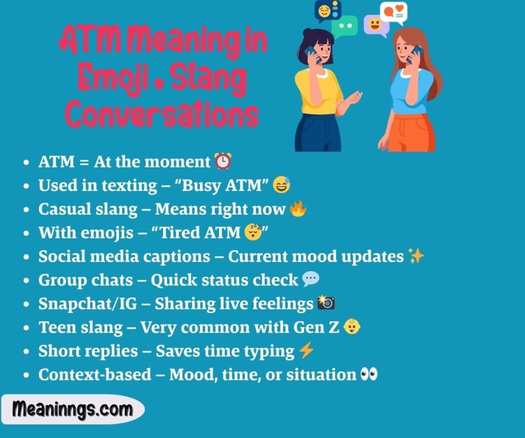 ATM Meaning in Emoji + Slang Conversations