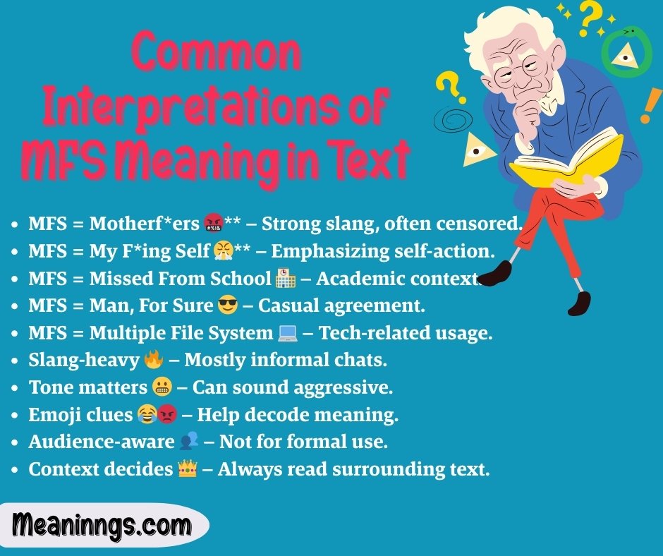 Common Interpretations of MFS Meaning in Text