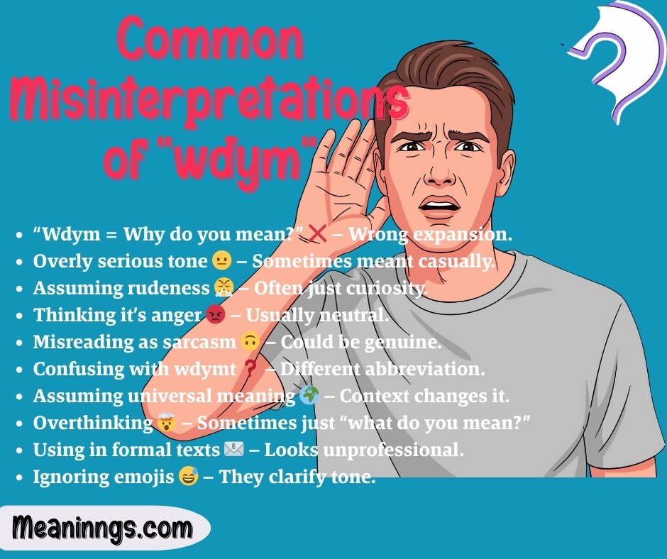 Common Misinterpretations of "wdym"