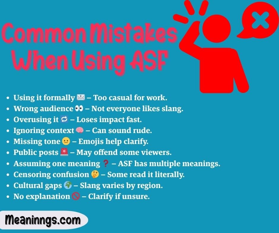 Common Mistakes When Using ASF