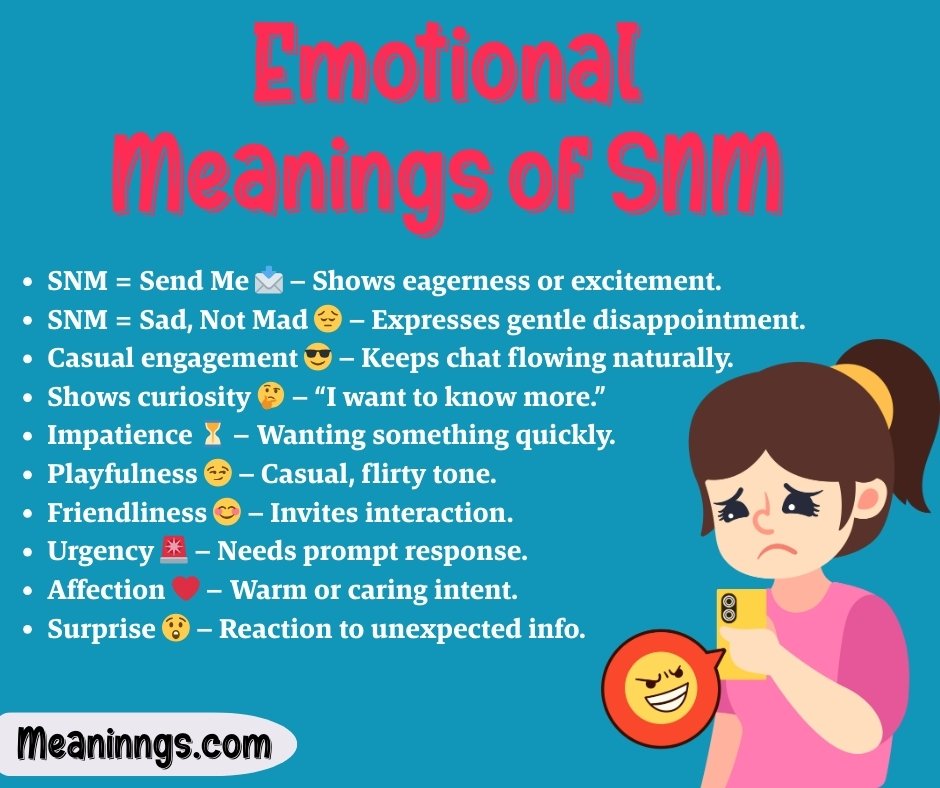 Emotional Meanings of SNM