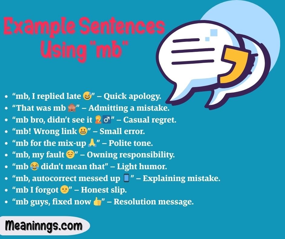 Example Sentences Using "mb"
