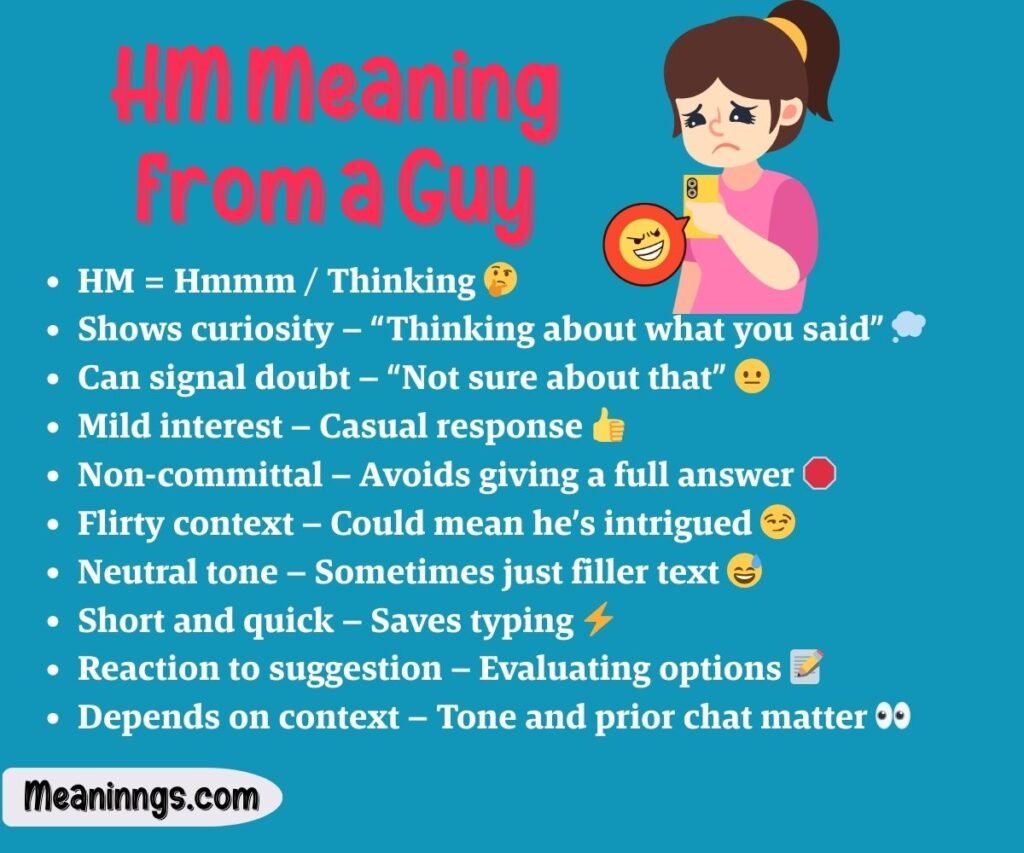 HM Meaning from a Guy