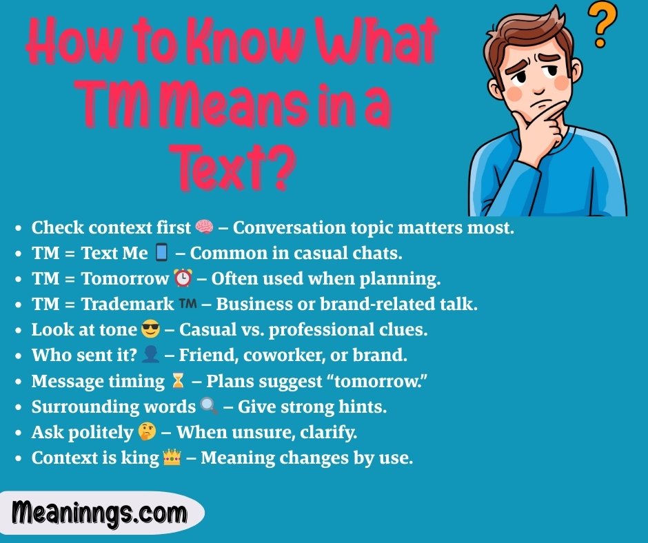 How to Know What TM Means in a Text?