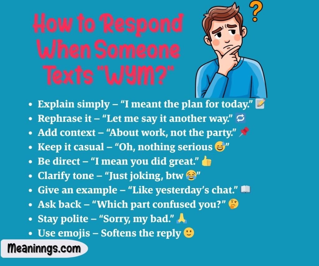 How to Respond When Someone Texts "WYM?"