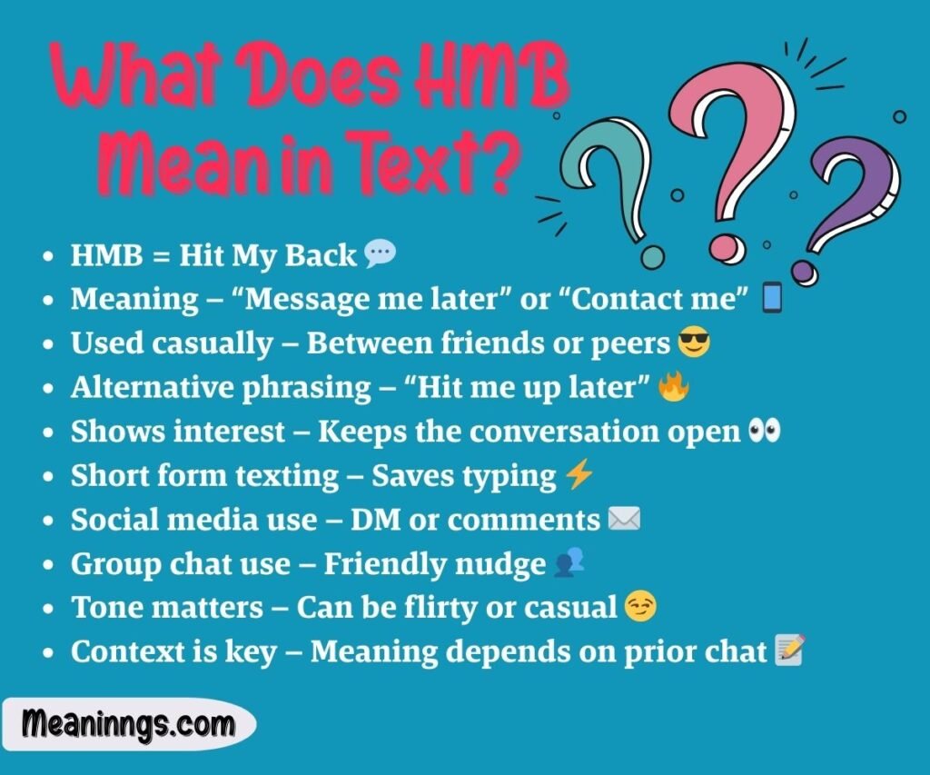 What Does HMB Mean in Text?