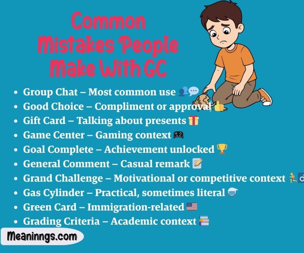 Common Mistakes People Make With GC