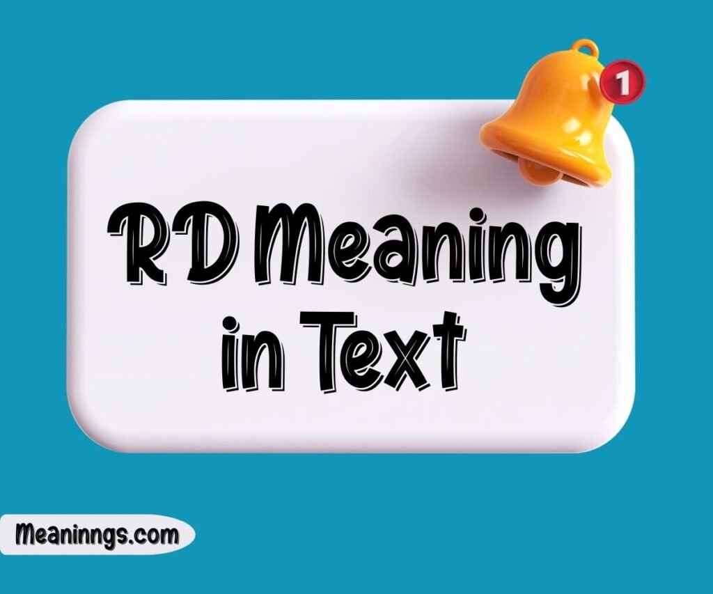 RD Meaning in Text